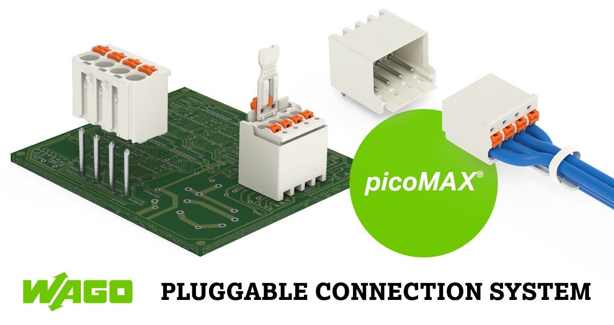 WAGOSingapore's tweet image. #WAGO&apos;s #picoMAX® is the compact #PluggableConnectionSystem. The special design, innovative #SpringPressure #connectiontechnology &amp;amp; new insulation material guarantee absolute contact reliability – even at higher surrounding air temperatures. wago.com/global/picomax
#Connector