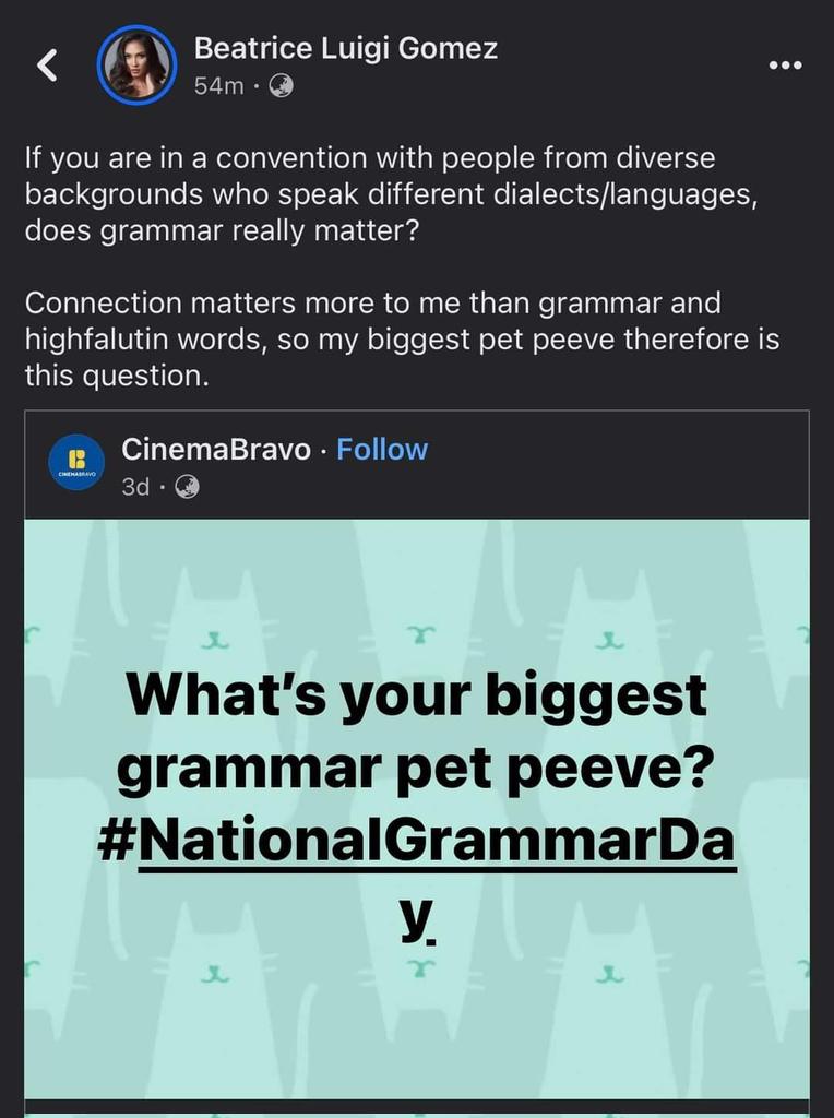pauloMDtweets's tweet photo. No wonder na pasok siya sa Top 5 ng Miss Universe 2021.

#NationalGrammarDay @cinemabravoph https://t.co/87EmWlQxMG