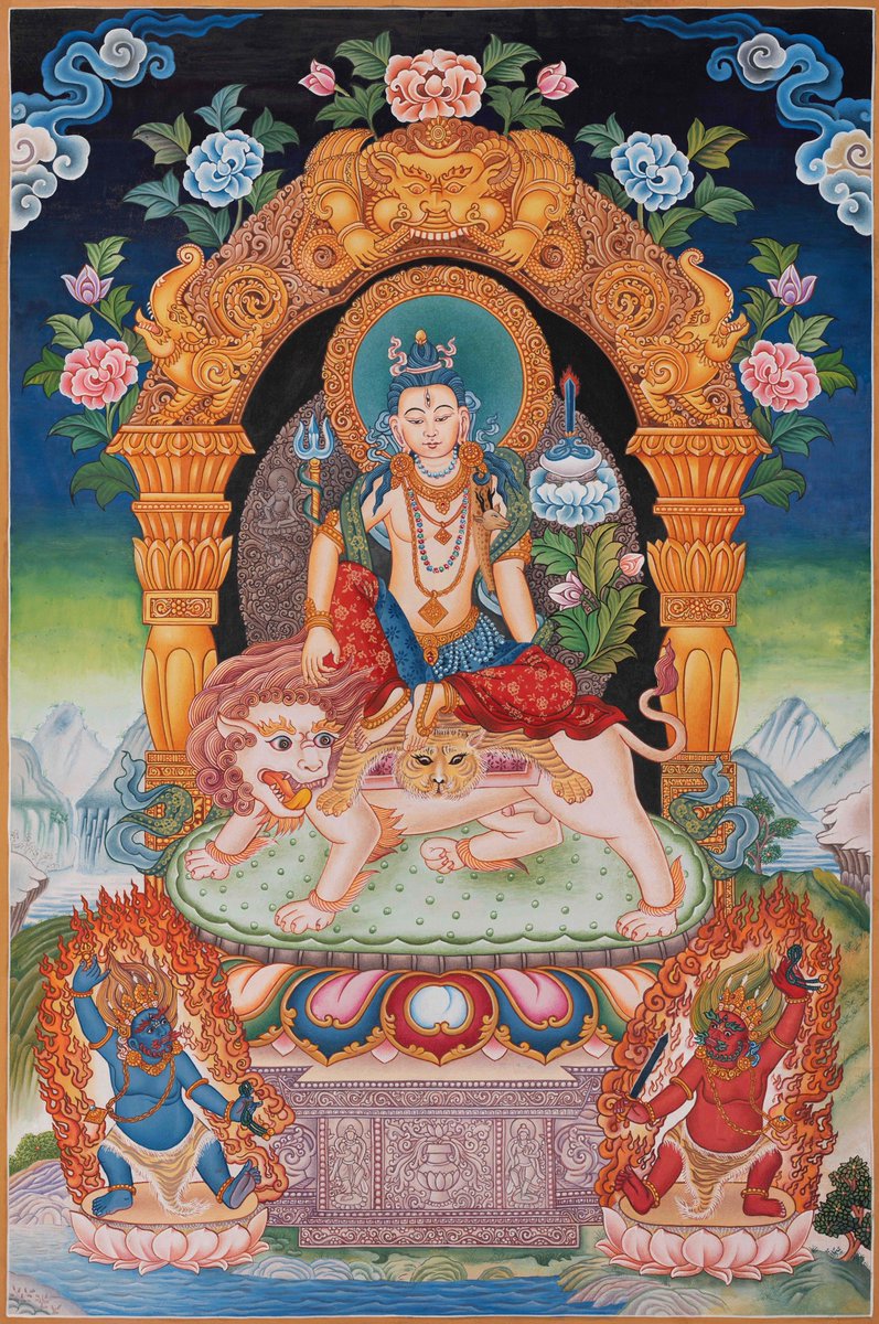 Ritualthanka's tweet photo. Exquisite Thangka of Simhanada Lokeshvara in Newari style. 🦁🎨 #BuddhistArt #Newari #Thangka available on Etsy and Website.
https://t.co/PWaWU47Emr https://t.co/U2JhWh3Z94