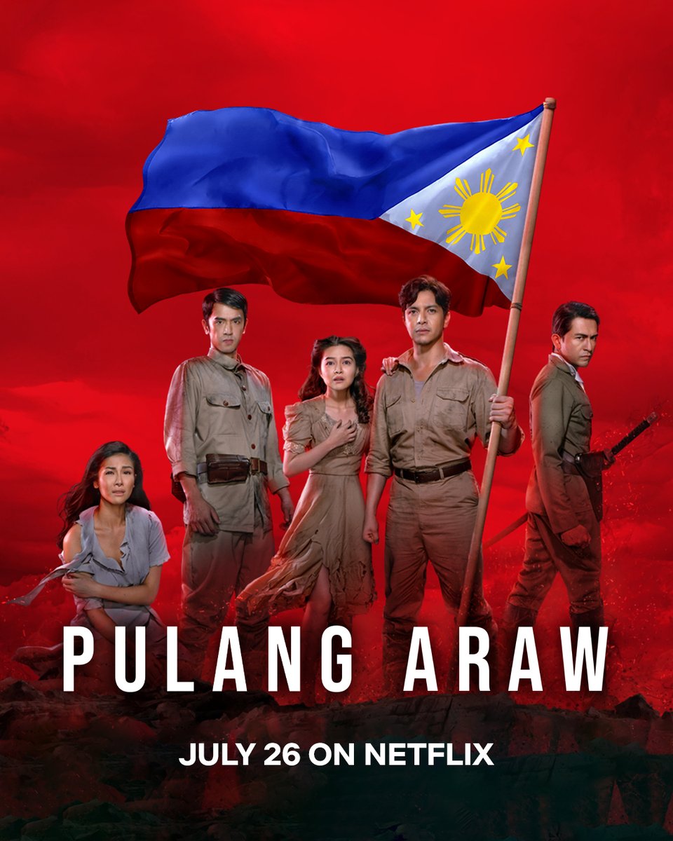 Sa manlulupig, di ka pasisiil 🇵🇭 Barbie Forteza, Sanya Lopez, David Licauco, and Alden Richards with Dennis Trillo make history in action-drama Pulang Araw, streaming first on Netflix. July 26. 

#PulangAraw #AldenRichards #DennisTrillo #BarbieForteza #DavidLicauco #SanyaLopez