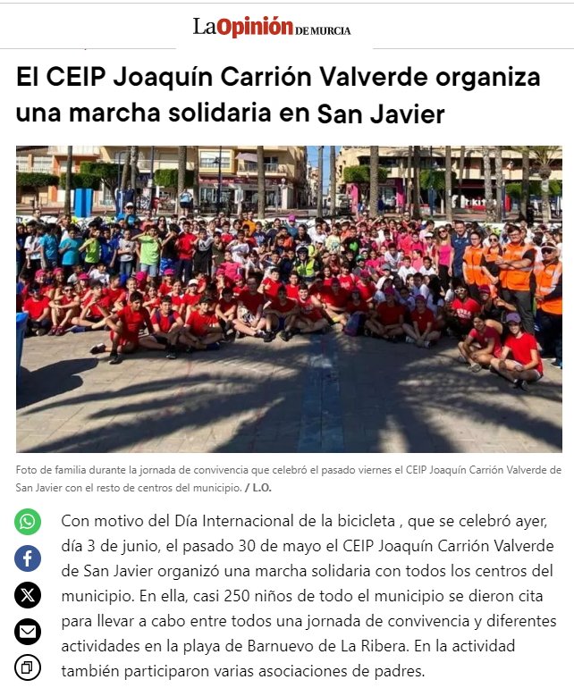 Desde nuestro centro fomentamos el uso de la bicicleta para ir al colegio, los hábitos de vida saludable y las ciudades sostenibles,