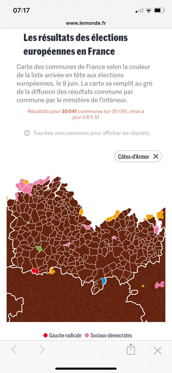 Même en Bretagne, la vague RN.

Les résultats de ces Européennes démontrent néanmoins que la péninsule conserve un vote atypique. 

On le décrypte ici 1/10👇