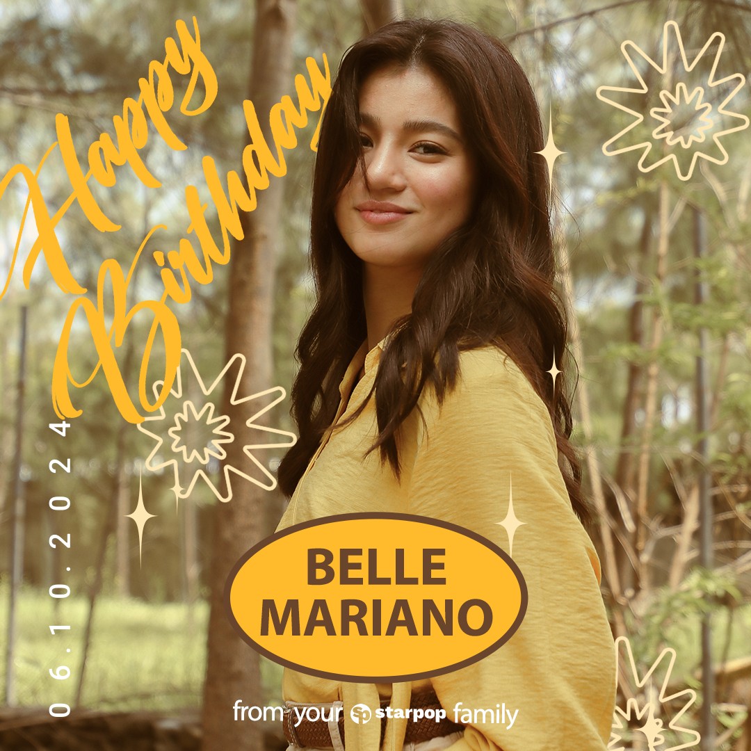 StarPopPH's tweet photo. Siguradong ikaw ang Tanging Dahilan kung bakit maraming tao ang sumusuporta sa'yo, our Belley! 
Happy Birthday from your Starpop Family ❤️

SVIP and VIP tickets are available!  
Buy yours here: https://t.co/5Euv4bGpSq 

#E22ernallyBELLElieving
#BelleMariano #BELIEVETheConcert https://t.co/Opu3llTDE4
