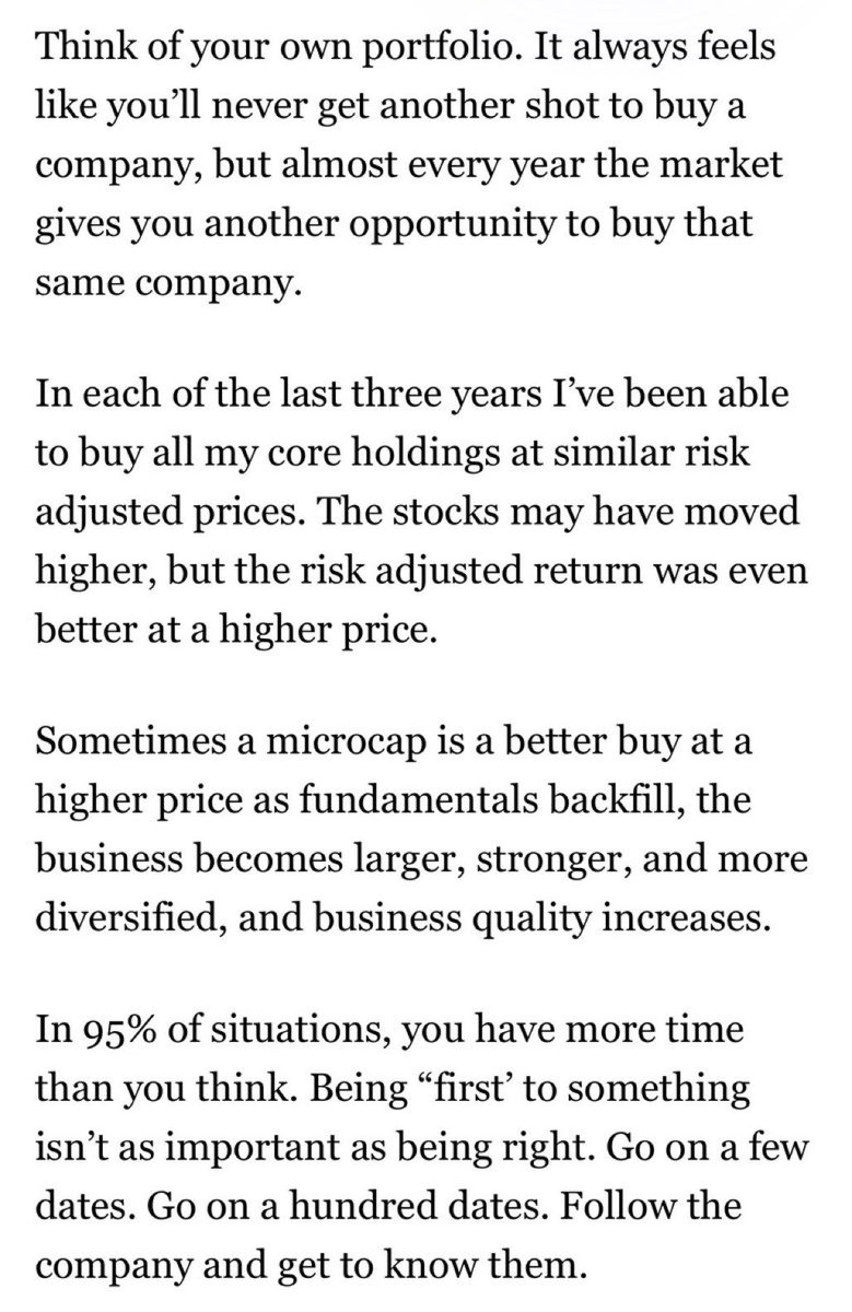MadAboutStocks_'s tweet photo. AVERAGING UP is an Art &amp; Science . 

I would like to thank my #MICROCAP GURU @iancassel for showing the path 🙏🙏🙏

An excerpt from his Blog 💡

One line ❤️: FOCUS on being RIGHT ✅

#FMF20 https://t.co/hzhUwZFV2c
