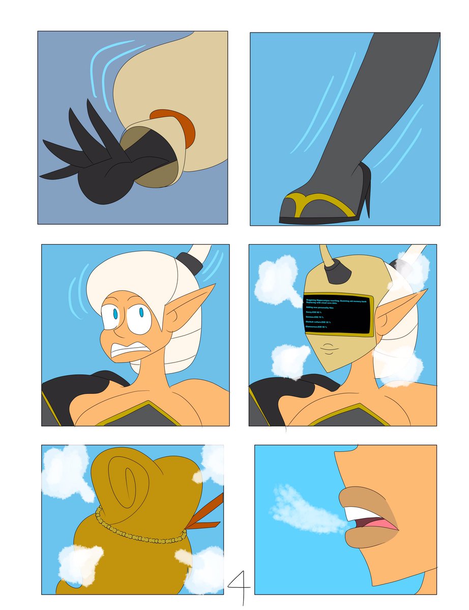 Link to Purah tg tf comic by me #legendofzelda #purah #transformation