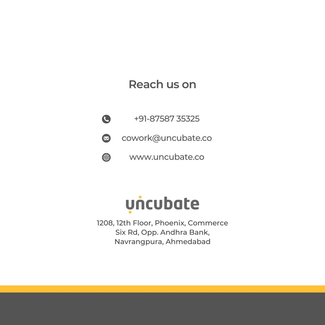 uncubate's tweet photo. Dive into the full blog via the link https://t.co/y5H9Zc3auD ! 🔗✨ 

Discover why coworking spaces like Uncubate are the ultimate internship destinations! 🌟

#Internship #CoworkingLife #Uncubate #cowork #coworker #coworking #coworkingspace #ahmedabad #gujarat #networking https://t.co/mXbxiVeFjD