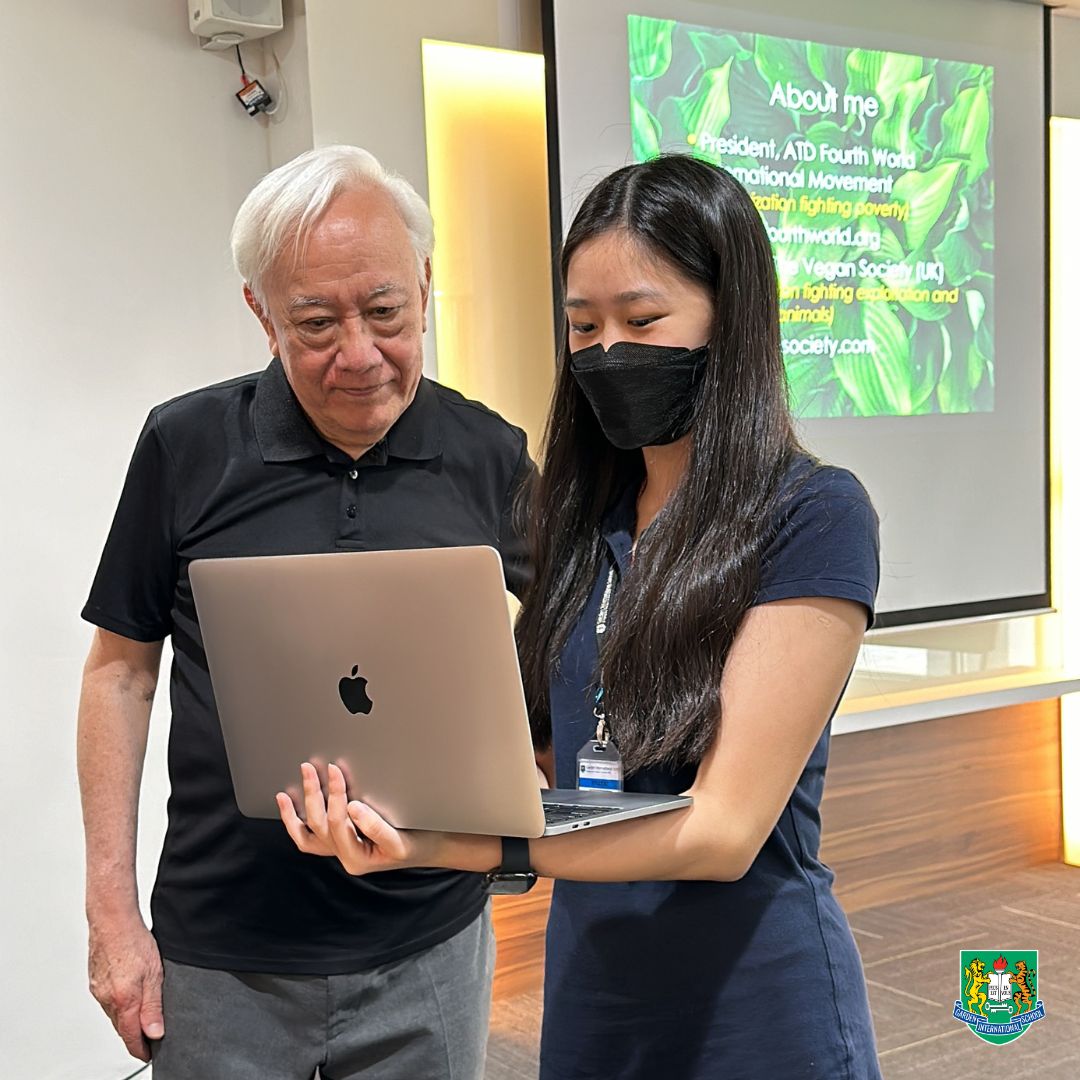 gismalaysia's tweet photo. We were thrilled to welcome Dr Lee, class of '59, back once more to give a talk on the UN's #SDGs which gave our #GISMalaysia students a glimpse into the vital work of tackling global challenges!

Read more at https://t.co/QjlCT5HAm1

#WeAreGIS #GISAlumni https://t.co/M12sUPABEr