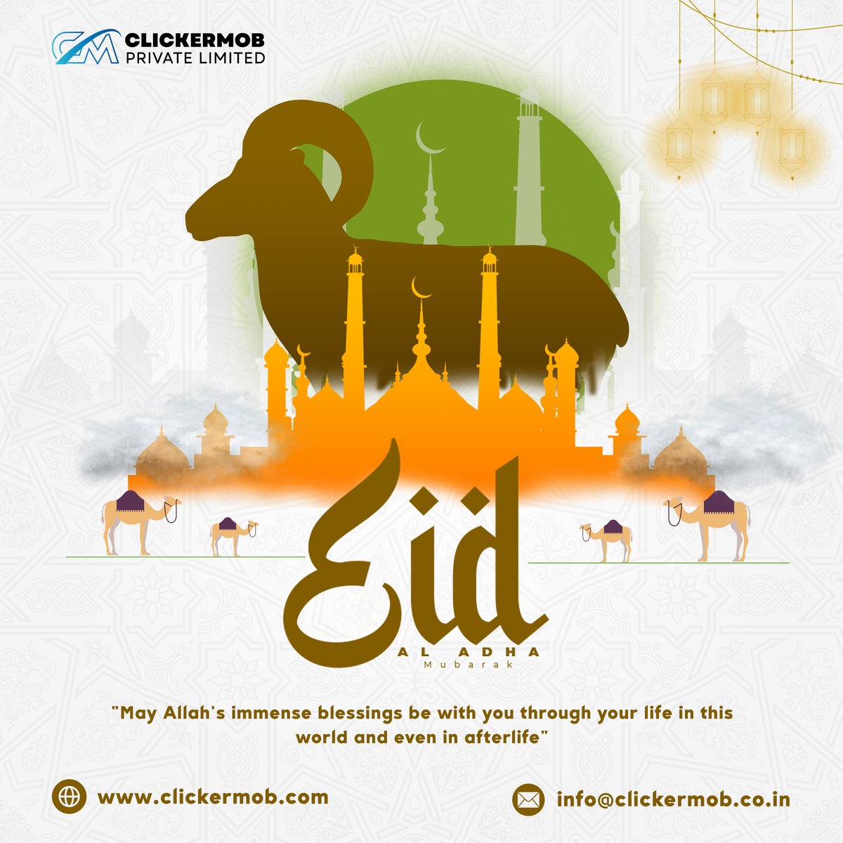 clickermob's tweet image. Wishing all Muslims a blessed Eid Mubarak! 🌙 May Allah's immense blessings be with you always.
.
Website: clickermob.com
@ClickerMob
.
#clickermob #EidMubarak #Blessings #AllahsGrace #EidGreetings #Faith #Blessings #EidCelebration #AllahsBlessings