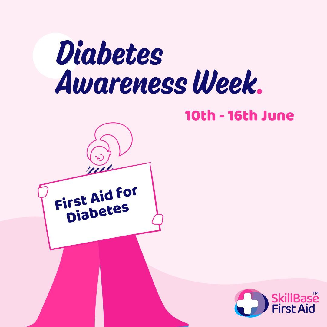 SkillBaseFA's tweet photo. It's Diabetes Awareness Week 🌟
Do you know what to do in a diabetic emergency? Our latest blog post covers crucial #firstaid tips that everyone should know!
https://t.co/QmFTHfxaub 

#diabetesawareness #firstaidfordiabetes #firstaidtraining https://t.co/GRgA3csHzU