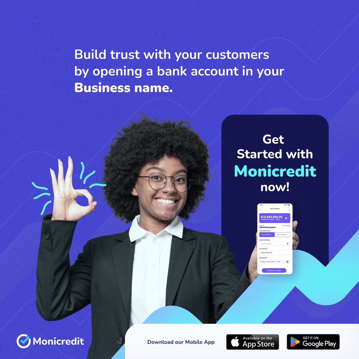 autocreditpay's tweet image. Enhance your business’s credibility with Monicredit. Safeguard your transactions and establish trust by opening a bank account in your business name. Get started today! 💼💳 #monicredit #businesstrust #acceptpayments