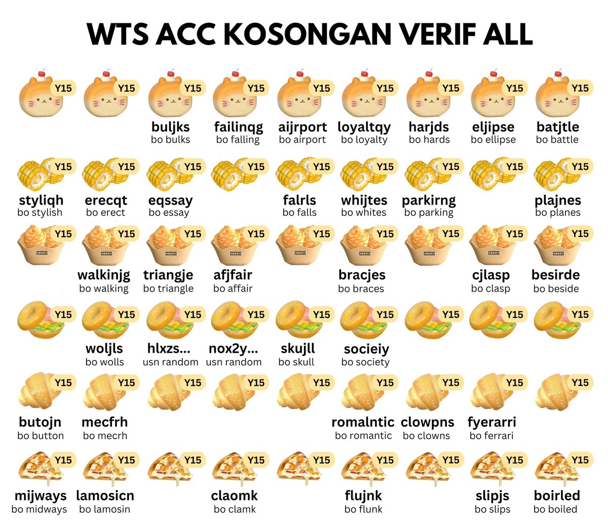 *WTS ACC KOSONGAN*

• v all no mastif
• masuk mt non moots
• usn mulchar
• dapat data email
• bisa circle &amp; space 
• go green (-ssb abis ganti uname)
• domain gmail

💸 9.000/ea

#zonaba #zonauang