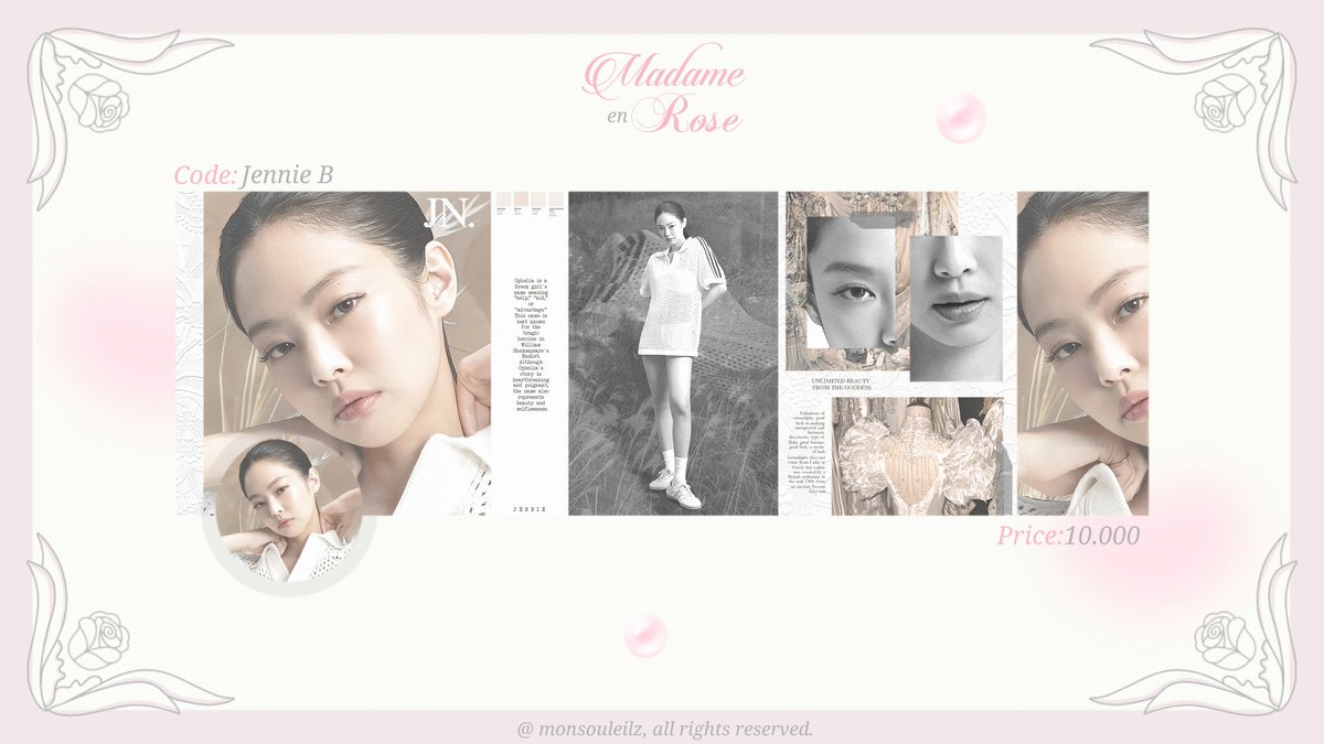 Repost are highly appreciated, thanks!

Hi moonies, aku punya layout Jennie dengan harga tertera. Bisa langsung DM aku kodenya jika berminat yap. Payment bisa all e-wallet via QRIS. (free retext)
#zonauang #zonaba