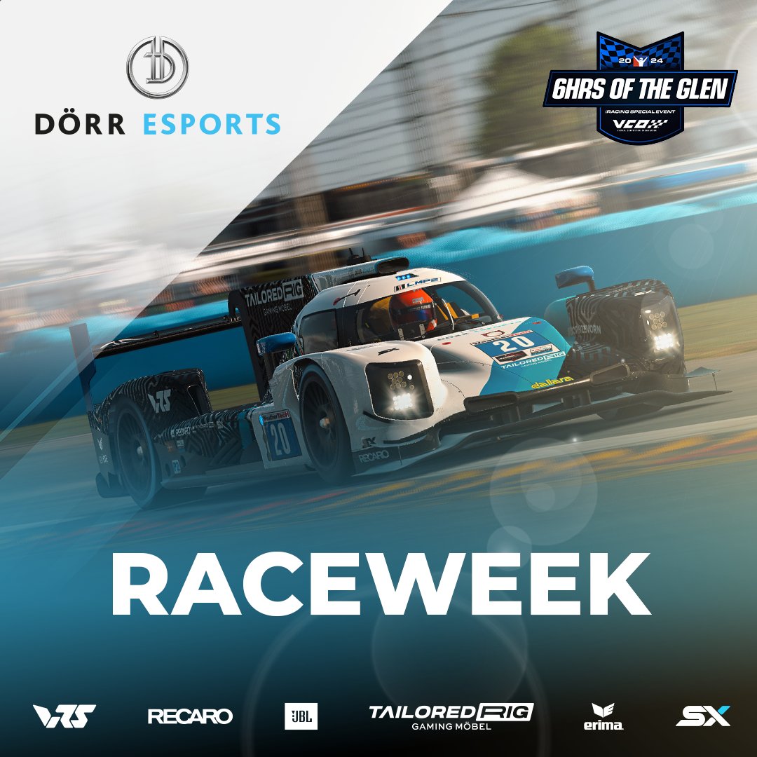 One word that fills us all with excitement...

RACEWEEK!!! 🔥

Our drivers are heading to New York to compete in the 6HRS OF THE GLEN!

Stay tuned for the driver lineup! 😊

#BORN2bVORN