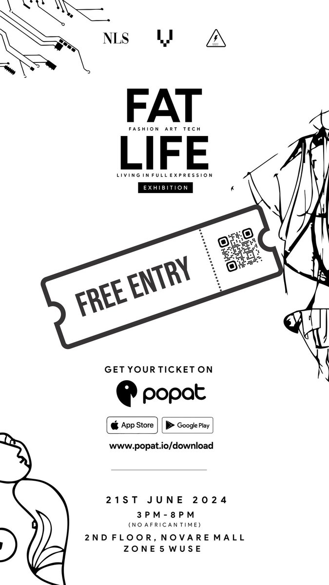 If you're in Abj I'm inviting you to my 1st solo popup exhibition it's my birthday too so invite your friends 

popat.io/download to get 10% off total items or register here for free forms.gle/xryWGaNtJhsyTp…