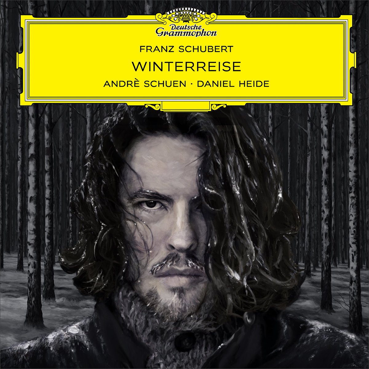 We have exciting news: Andrè Schuen's seminal recording of "Winterreise" - which forms the haunting soundtrack to our upcoming film - is now available from <a href="/DGclassics/">Deutsche Grammophon (DG)</a>! Here is the cover painted in the style of our film  - the art is included with the CD.