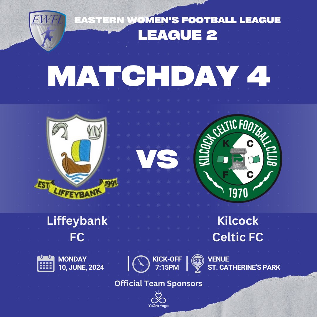 KilcockCeltic's tweet photo. ๐๐โ๐ ๐ ๐ฎ๐๐ฐ๐ต๐ฑ๐ฎ๐ ๐ช
โฝ๏ธ | @liffeybank vs @KilcockCeltic
๐ | @EasternWFL League 2
๐ | St. Catherineโs Park
๐ฐ๏ธ | Kick-Off 7:15PM
#KCFC | #CELTS | #EWFL | @KfmSport https://t.co/OeePXpNx5c
