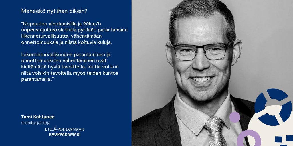 Tänään julkaistun Kamariviestin pääkirjoituksessa toimitusjohtaja Tomi Kohtanen pohtii, että meneekö nyt ihan oikein? etela-pohjanmaankauppakamari.fi/uutinen/meneek… #pääkirjoitus #eteläpohjanmaa #epkauppakamari