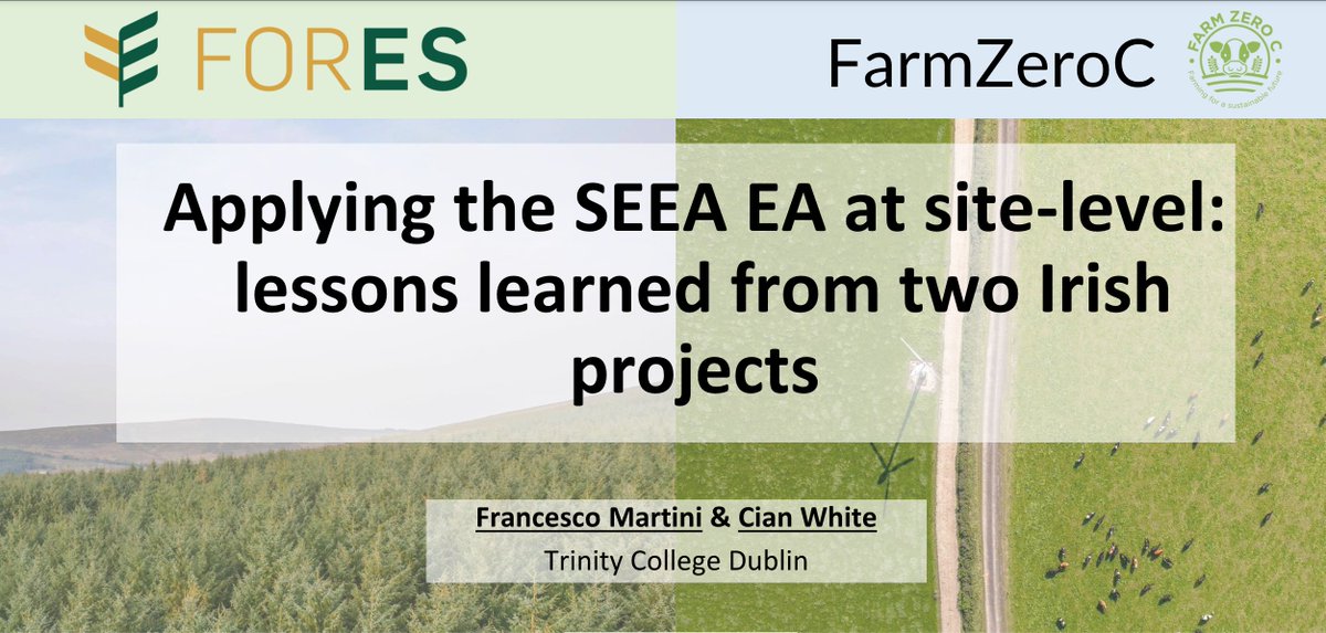 ForESproject's tweet photo. Postdoc Francesco Martini presented on #ForES work at the recent International Workshop On Earth Observation For #SEEA Compliant #NaturalCapital Accounting, alongside Cian White of #FarmZeroC, organised by the @esa project PEOPLE-EA.
See the slides: https://t.co/oij3camDEi https://t.co/iA4cwWfv0l