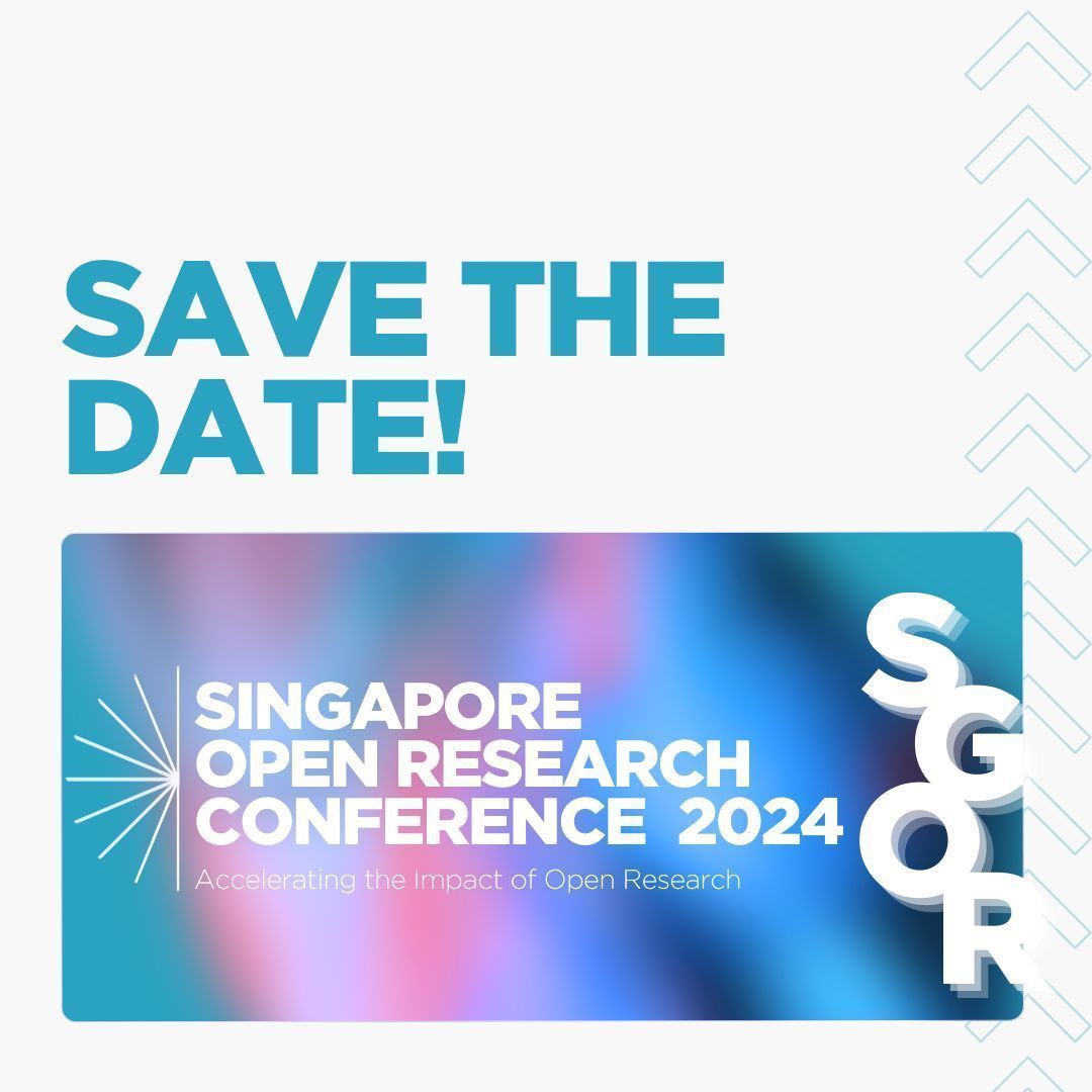 SMU Libraries (@smulibraries) on Twitter photo Why #OpenResearch, and how does it translate into real research?
Find out at Singapore Open Research Conference #SGOR2024, 12 Nov, at Alumni House, NUS.
Save the date: buff.ly/3yOYgDM
<a href="/NTUsgLibrary/">NTU Library</a> <a href="/NUSLibraries/">NUS Libraries</a> #SITLibrary #SUSSLibrary #SUTDLibrary #SMULibraries Why #OpenResearch, and how does it translate into real research?
Find out at Singapore Open Research Conference #SGOR2024, 12 Nov, at Alumni House, NUS.
Save the date: buff.ly/3yOYgDM
<a href="/NTUsgLibrary/">NTU Library</a> <a href="/NUSLibraries/">NUS Libraries</a> #SITLibrary #SUSSLibrary #SUTDLibrary #SMULibraries