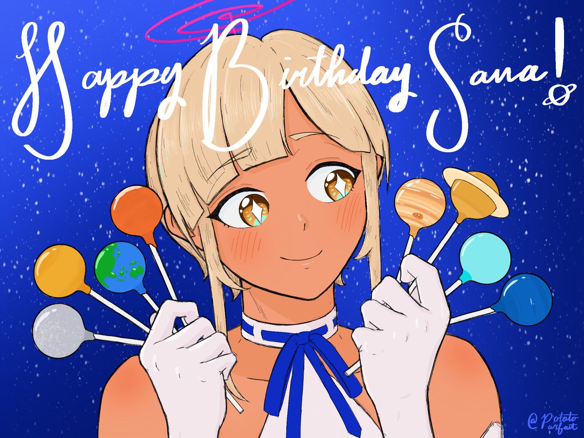 Day 15 happy birthday to our astro girl!!🪐🎂💛
#galaxillust #99sanaday