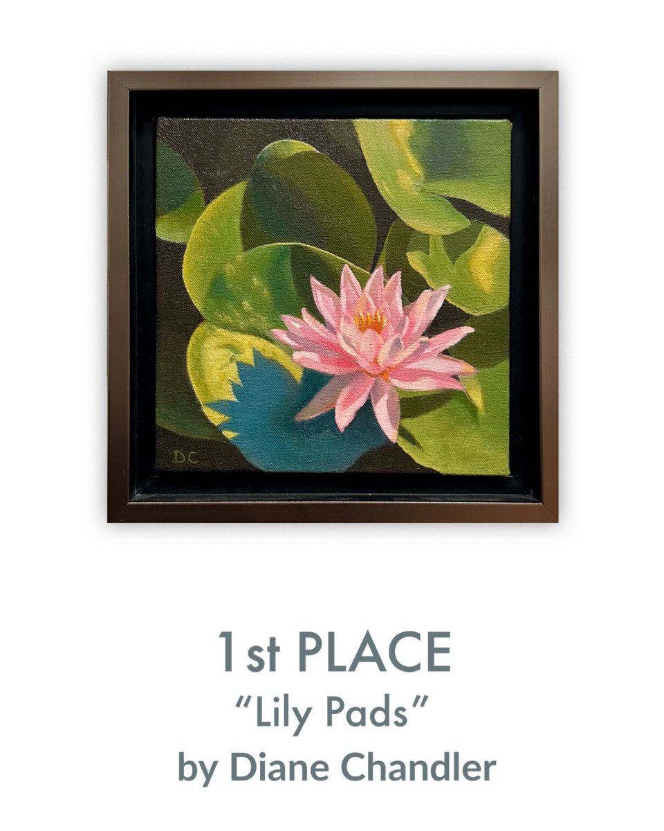 gallery53ct's tweet photo. Diane Chandler was awarded 
1st Place for her painting “Lily Pads” in our 2024 Birds &amp; Blooms Art Exhibit. On exhibit and for sale at the gallery thru July 11th, also online at https://t.co/7NbktyItY9

#connecticutartists
#ctartist #ctarts #fineart
#newenglandartists
#flowerart https://t.co/8N9onIOCM8