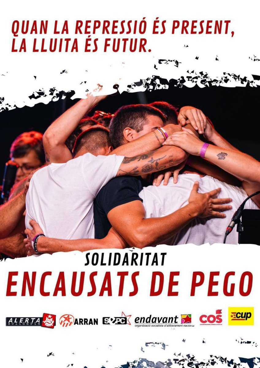 Endavant_OSAN's tweet photo. ⚠️ Dijous 13 s'inicia el judici als antifeixistes de Pego @EncausatsPego

🤝 Tota la nostra solidaritat i suport als encausats, fem de la nostra lluita l'antídot contra la seua repressió. https://t.co/sbasQFves1