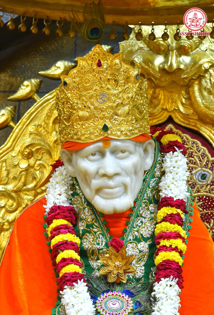 SSSTShirdi's tweet photo. *!! ॐ साई राम !!*
*श्री साईबाबा संस्थान विश्वस्त व्यवस्था,शिर्डी*
*!! ॐ Sai Ram !!*
*Shri Saibaba Sansthan Trust, Shirdi*
≈≈≈≈≈≈≈≈≈≈≈≈≈≈≈≈≈
 *आरती :- माध्यान्ह आरती* 
*सोमवार १० जून २०२४*    
*Aarti :- Madhya Aarti*
*Monday 10 June 2024* https://t.co/GBHxoKD9il