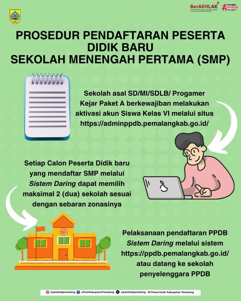 KominfoPemalang's tweet photo. PPDB 2024 sebentar lagi dibuka lur, berikut jadwalnya..., selengkapnya ttg Juknis PPDB 2024 bisa diakses di https://t.co/6lxjBMca8C https://t.co/Kr8Q9XY4MH