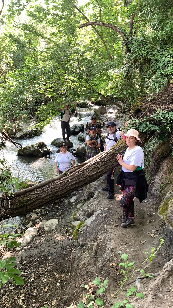 El grupo de senderismo  @Asotral ayer realizó la ruta de Monachil, central eléctrica la Trola, Cueva de las Palomas y Mirador  de los Cahorros.