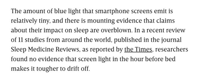 Smartphones May Affect Sleep&mdash;but Not Because of Blue Light https://t.co/Z178q9XgGn https://t.co/hnbQ