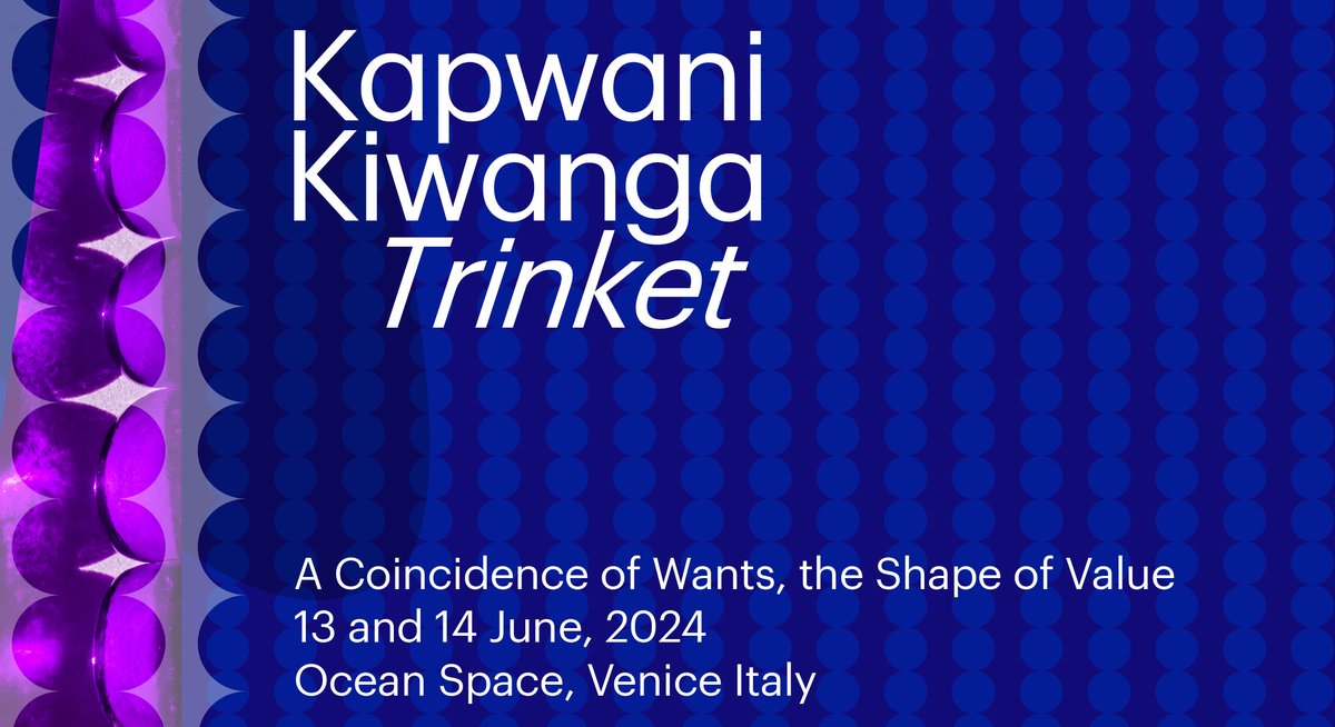 pierreniccolo's tweet photo. Glass beads and Venice, after all this time? Always!

Very excited to join a group of world-renowned scholars alongside @WexArts and @NatGalleryCan for a symposium of conversations @OceanSpaceOrg in Venice on June 13 and 14 to explore the themes found in #KapwaniKiwanga: Trinket https://t.co/4r2zPCT0I7