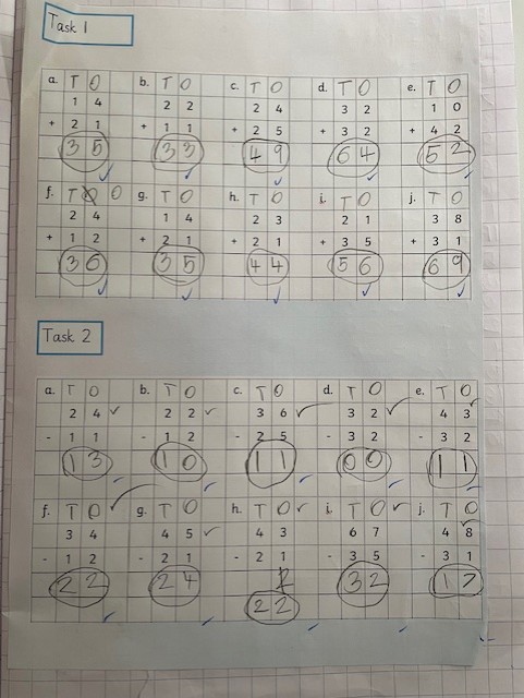 WhitewaysY2's tweet photo. And this is how we're adding two digit numbers now! https://t.co/jLrnSt4Lnc