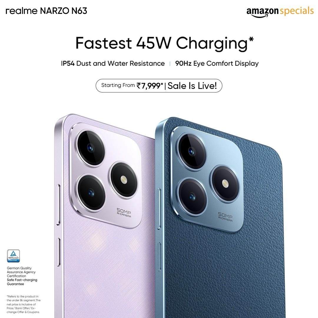 MSD60374660's tweet photo. I'm too excited for this wonderful product with reasonable price #realmeNARZON63OnAmazon https://t.co/Lo3DsRkOtS