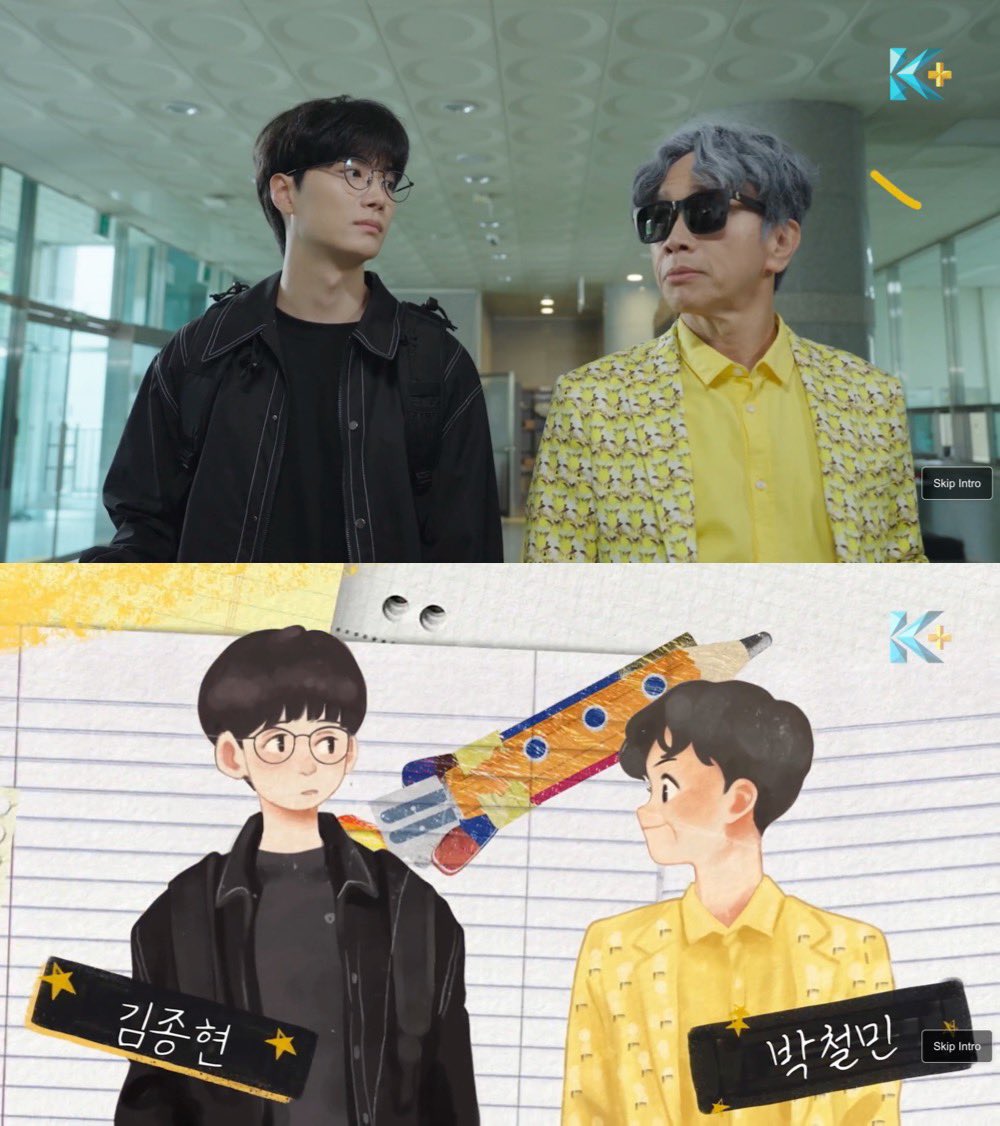 moonglowjh's tweet photo. Finally get to see Jonghyeon as Kim Mingu in his new drama! So proud of him 💙 the intro is so cute with all the illustration 😆

#김종현 #KimJonghyeon #내친구의졸업식 #김민구 #MyFriendsGraduation #MyFriendsGraduationCeremony https://t.co/iU9fJQ7liB