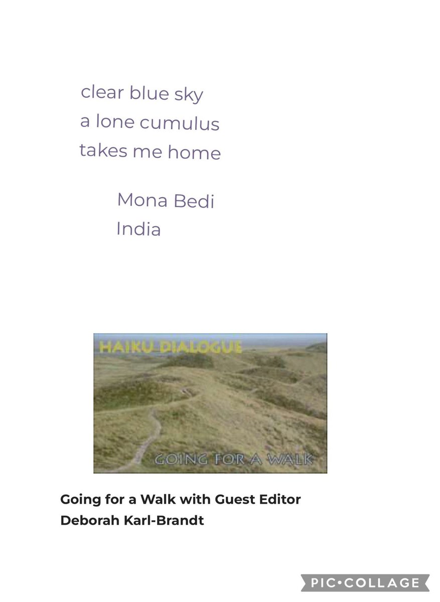 A pleasure to be in this week’sHaiku Dialogue The Haiku Foundation. Thanks to the editors.