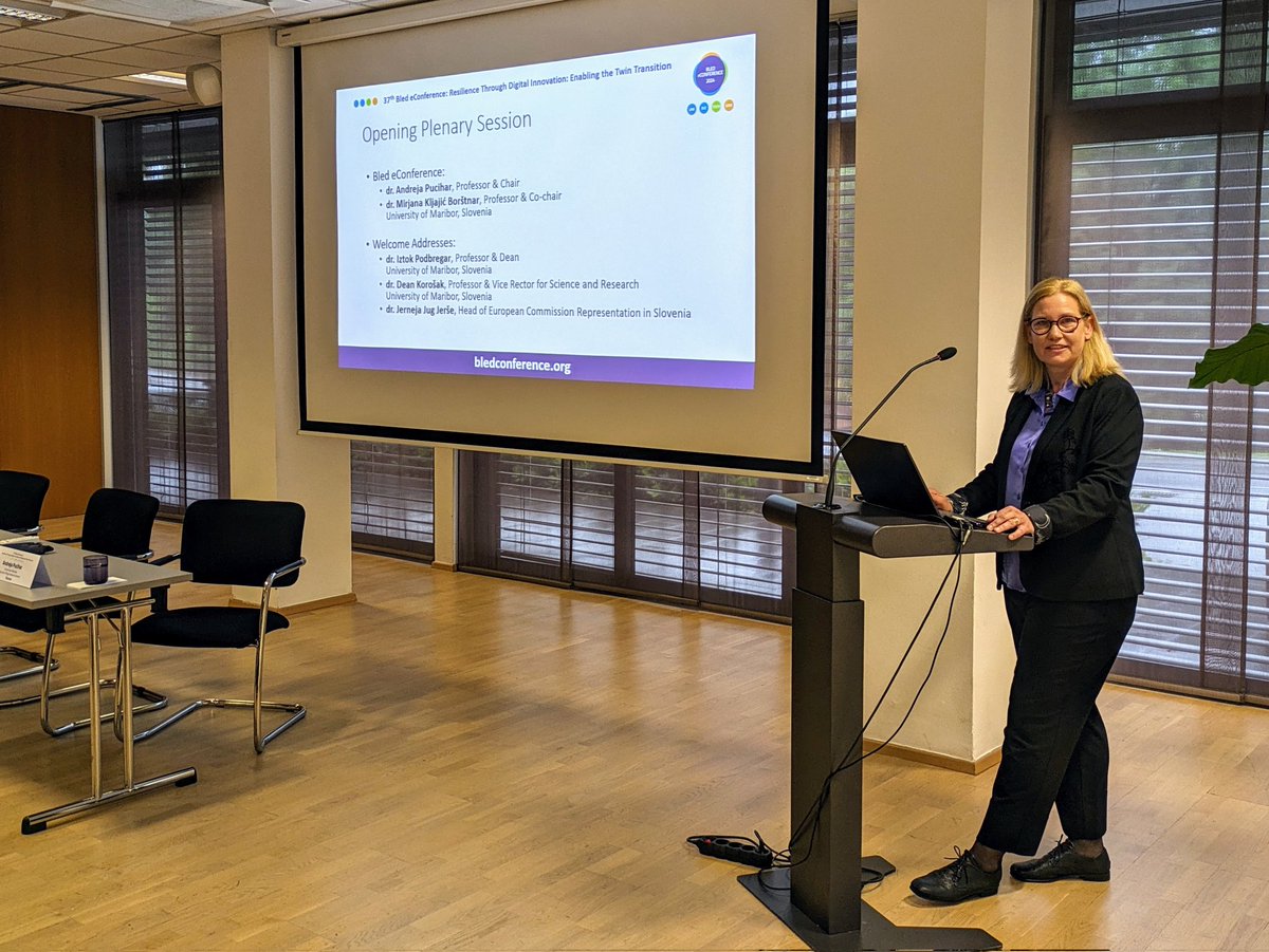 Opening of the 37. Bled eConference by Andreja Pucihar, Co Chair, Iztok Podbregar, Professor &amp; Dean, University of Maribor and Dean Korošak, Professor &amp; Vice Rector for Science and Research, University of Maribor