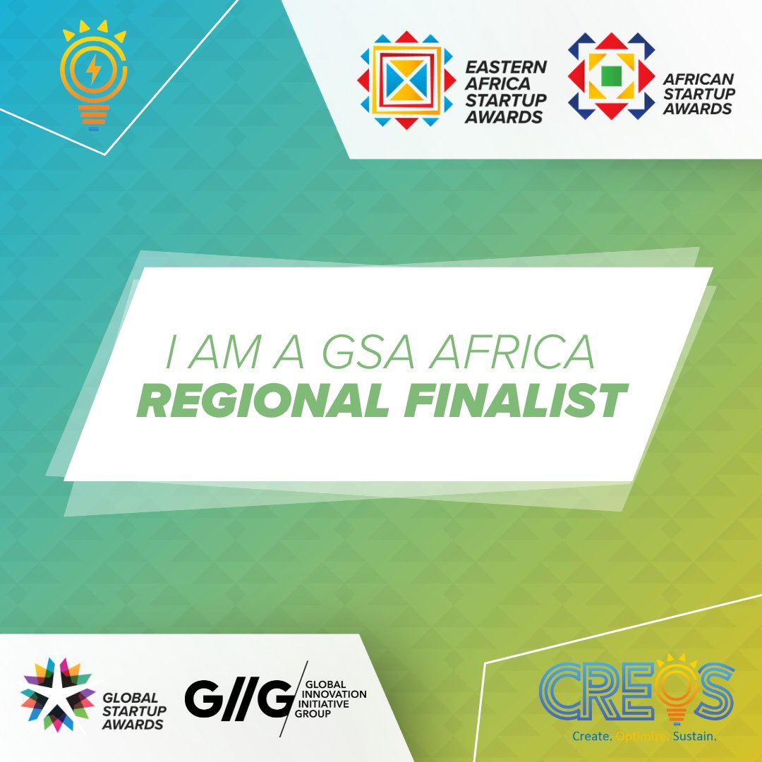 I’m proud to announce that I’m an <a href="/AfricanGSAwards/">African Startup Awards</a>
2024 #RegionalFinalist! I look forward to your support once voting begins. <a href="/GIIGAfrica/">Global Innovation Initiative Group</a> <a href="/EAfricaSAwards/">Eastern Africa Startup Awards</a>  #GSAwards #GSAfrica #innovator