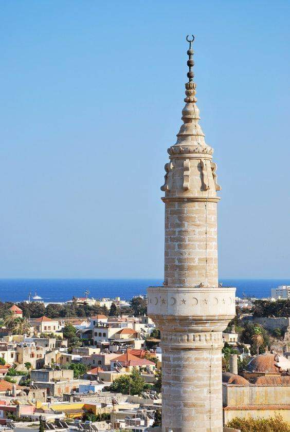 karatasgokhan_'s tweet image. #Rodos   Kanuni Sultan Süleyman (Süleymaniye) Camii minaresi 1523