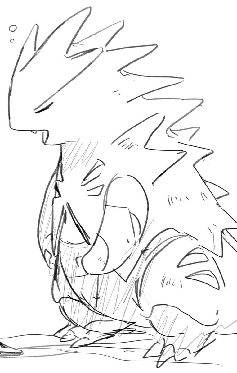 ←見て描いたバンギ
 見ないで描いたバンギ→ 