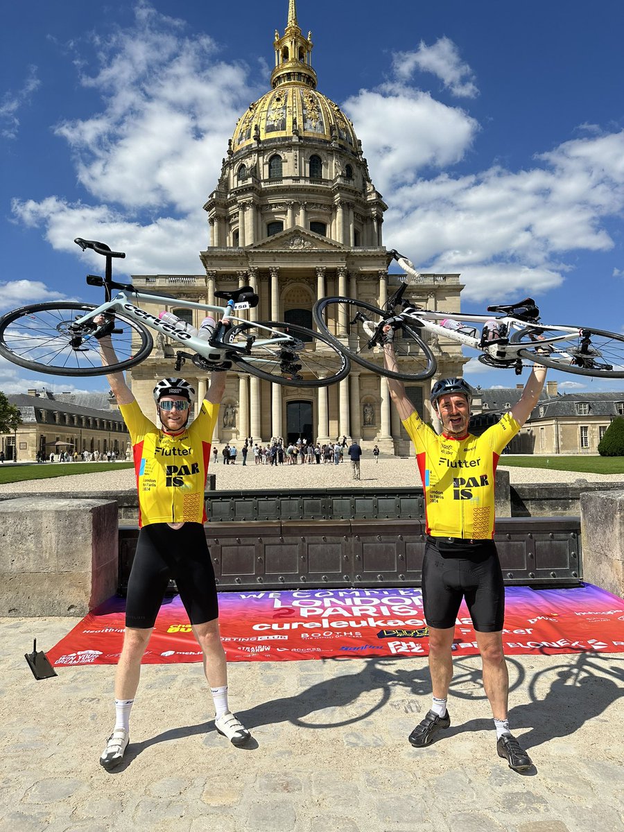 jimbothy's tweet photo. The 4th and last day of #london2paris. So proud to represent @CV_UHB and @CRGHaem raising money for @CureLeukaemia. Many special memories and new friends made. And lastly huge thanks to all who sponsored us 🙏. https://t.co/pTVAO63oaN