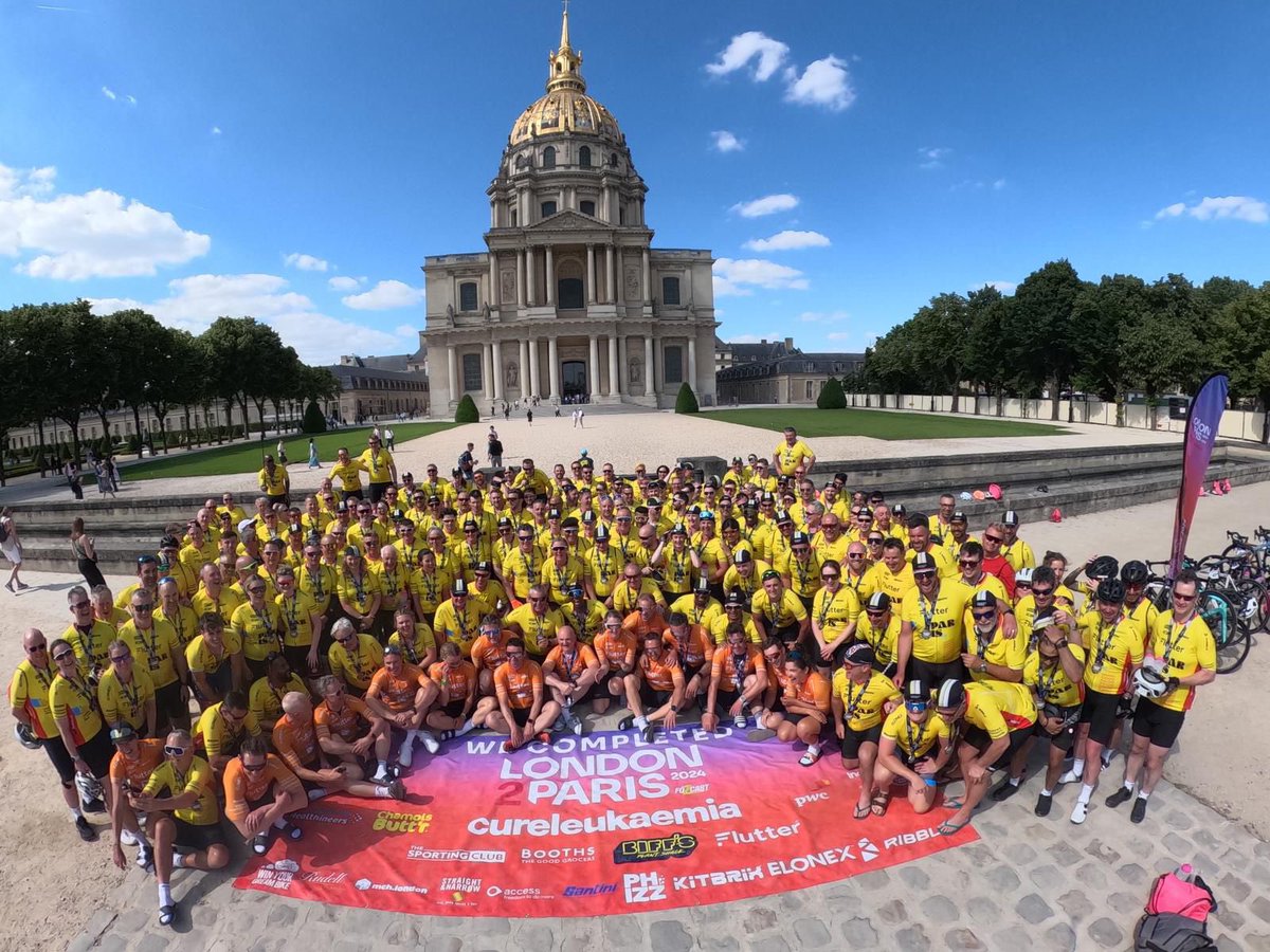 The 4th and last day of #london2paris. So proud to represent <a href="/CV_UHB/">Cardiff and Vale University Health Board</a> and <a href="/CRGHaem/">CRG-Haematology</a> raising money for <a href="/CureLeukaemia/">Cure Leukaemia</a>. Many special memories and new friends made. And lastly huge thanks to all who sponsored us 🙏.