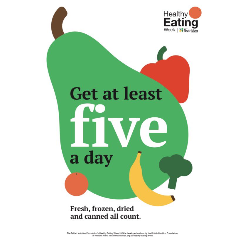 Missboydhe's tweet photo. @NutritionOrgUK 
Healthy Eating Week 
Get at Least 5 a Day 🍌🥦🥕🍎

Today’s focus will be on the importance of fruit and veg and how we can get our 5 a day.

Free fruit packs will be given out at break today from the Powis base, first come, first serve!

@wallacehighsch @WHS_HE https://t.co/KrSq6CM6k9