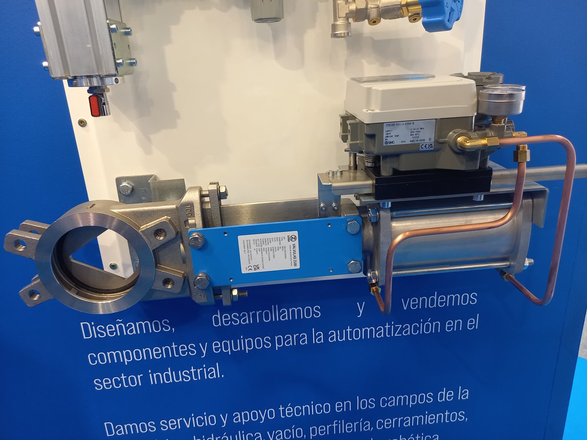 Our trusted partner Duplostock showcased last week at <a href="/BEC_BIEMH/">BEC_BIEMH</a> one of our high-quality knife gate valves, which they have equipped with an SMC electro-pneumatic positioner.

Thank you, for your outstanding partnership and for featuring our product at such a prestigious event!