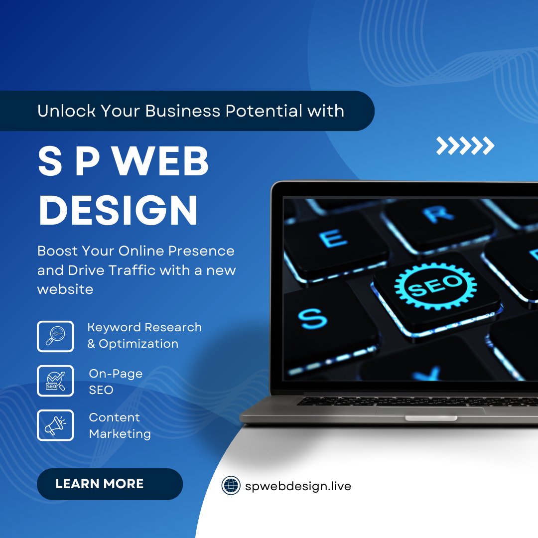 StephenPet26148's tweet image. Redefine your online presence with SP Web Design. Your digital journey starts here. 🌐💻 #SPWebDesign