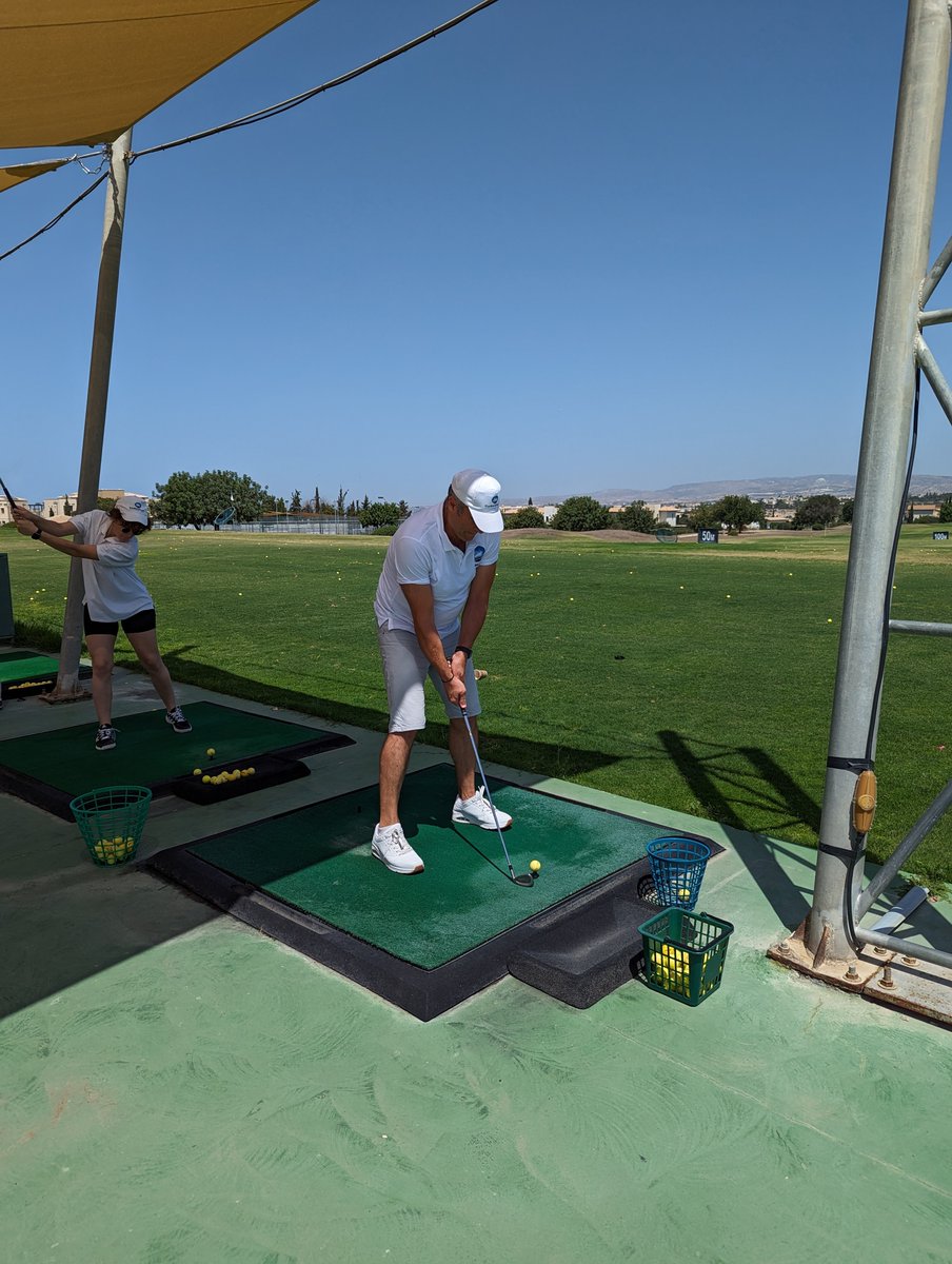 RadiantFleet's tweet photo. We had an incredible team-building experience at @RadiantFleet  with  our second golf lesson on Sunday! The day was packed with excitement  and laughter, creating unforgettable memories for our team and their  families.
#TeamBuilding #GolfLesson #AphroditeHillsResort https://t.co/USOc0TX0pK