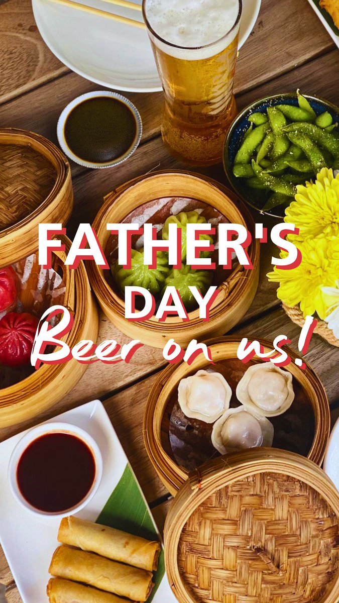 pingpongdimsum's tweet photo. From Fri 14 to Sun 16, make your way to any Ping Pong restaurant, we’ll by giving all dads a complimentary large Asahi beer*. 🍺
Mention code #DADDYBEER and our fab staff will make sure dad gets his hands on that ice-cold, refreshing brew.
*T&c’s apply https://t.co/NvANKGcedp