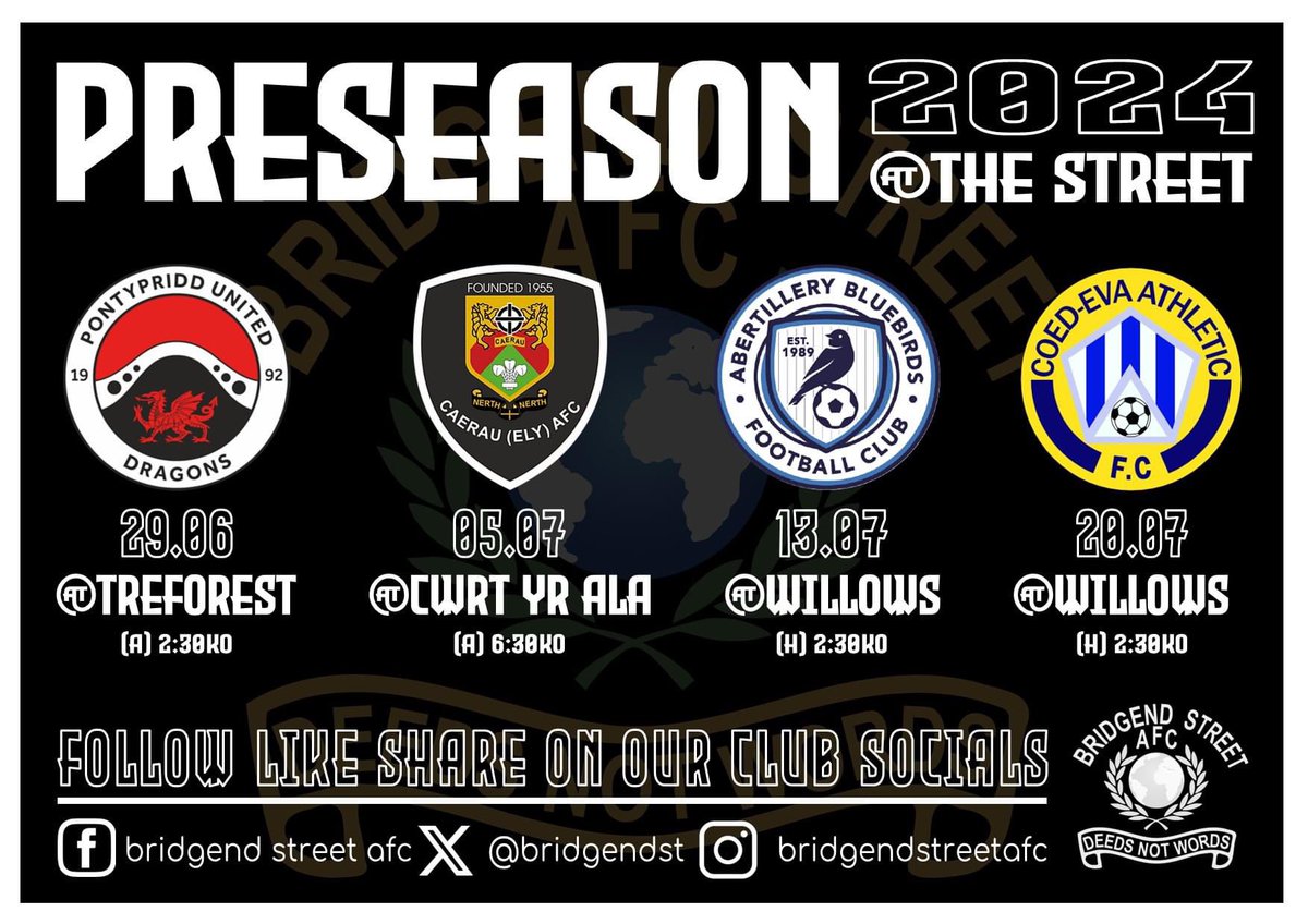 Bridgend Street AFC tweet media