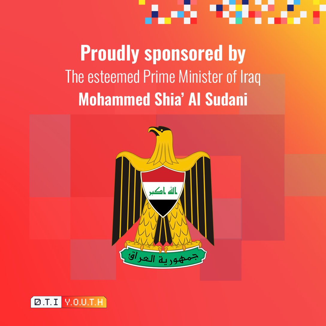 DTI_iq's tweet photo. Sponsored by PM Mohammed Shia Al-Sudani, Iraq's largest digital transformation Event launches in July at Baghdad International Fair. 
Join international experts and eager youth to place Iraq on the global digital map. 
Don't miss this transformative event! 
#DTIYouth #TechInIraq https://t.co/xboc7W5xT8