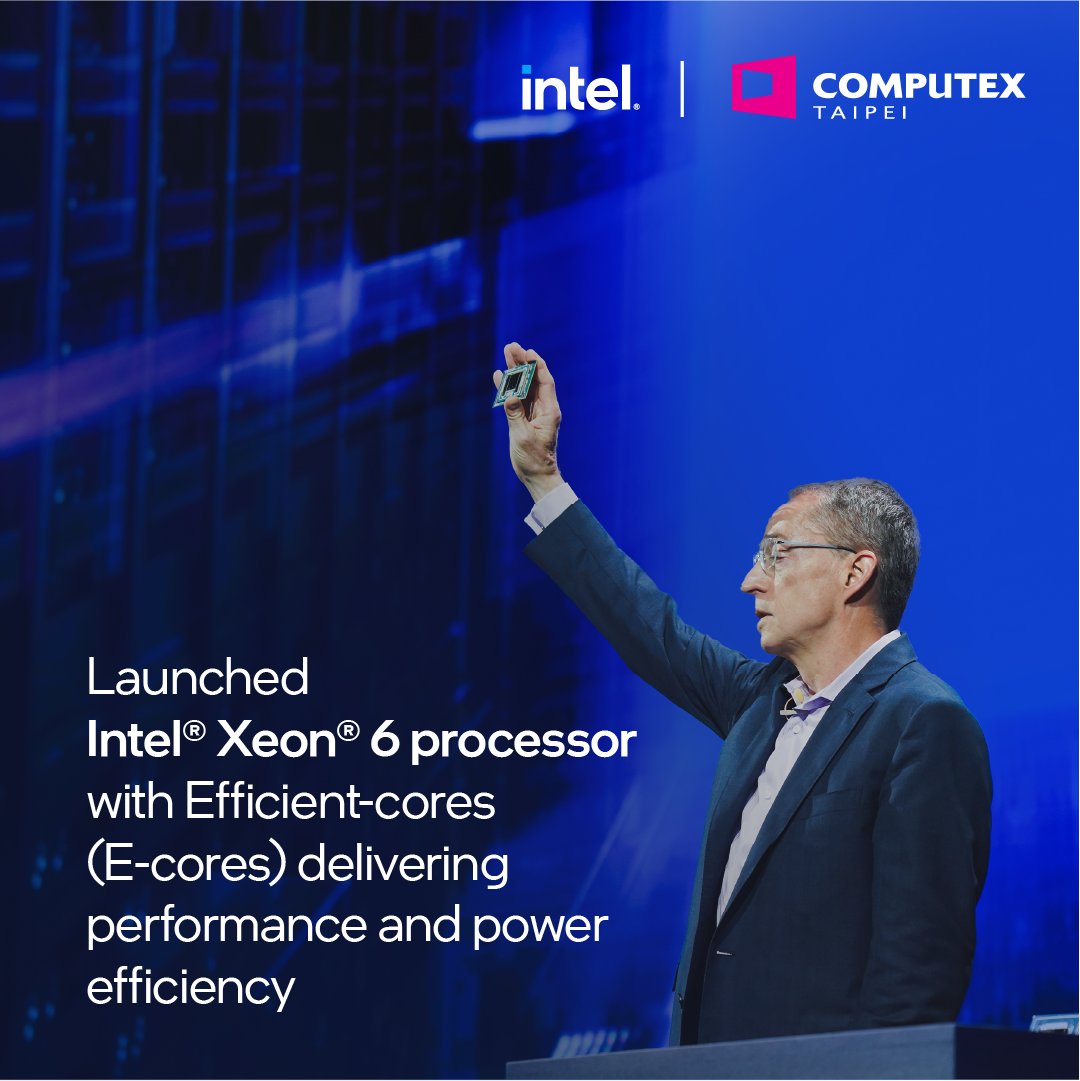 Intel_Indonesia's tweet image. At #Computex2024, Intel CEO Pat Gelsinger unveiled all new Intel®️ Xeon®️ 6 processors, Lunar Lake architecture and 80+ new AI PC designs and standard AI kits including eight Intel® Gaudi® 2 &amp;amp; 3 accelerators. Watch this video to catch the replay - intel.ly/3RmeXNv