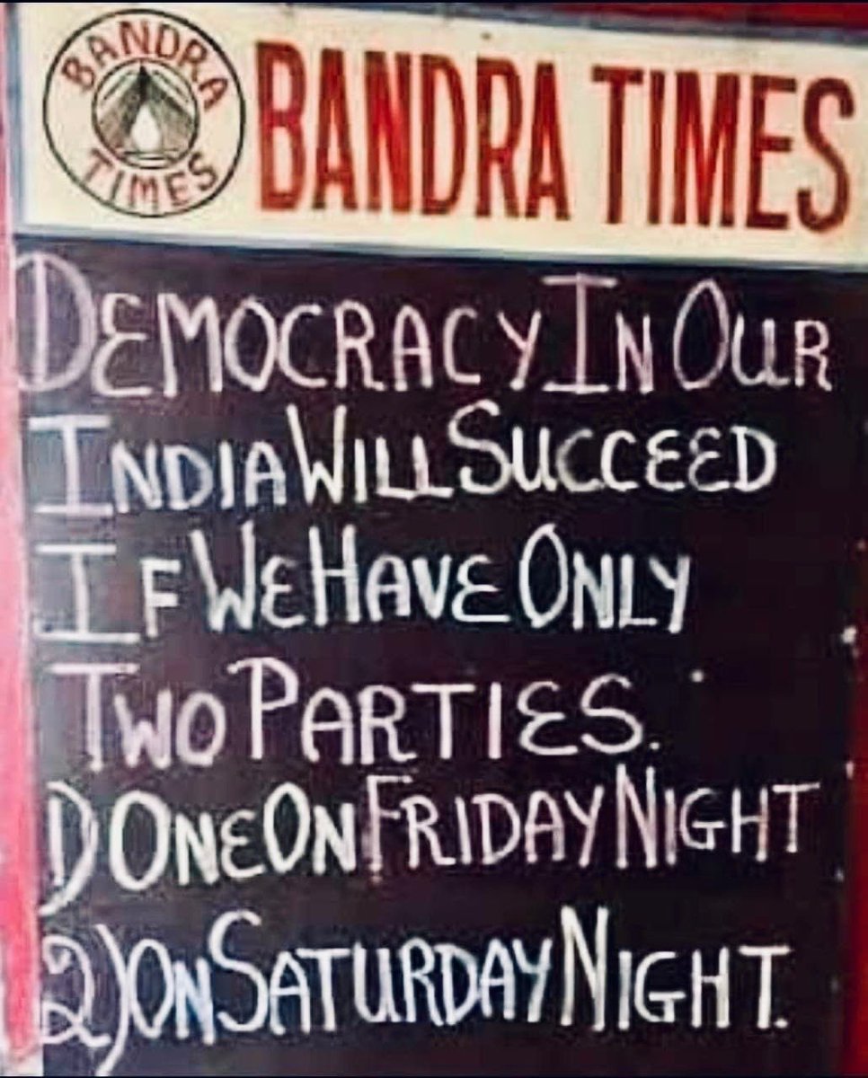 When in doubt; defer to the wisdom of Bandra… 🤣